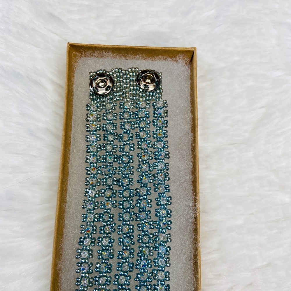 HANDMADE Five Strand Swarovski Crystal Bracelet - Picture 4 of 4